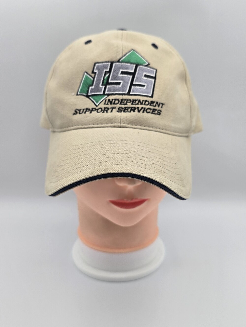 Yupoong ISS Independent Support Services Beige Cream Adjustable Hat